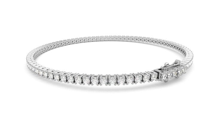 Taylor & Hart Juniper 3.00ct Tennis Bracelet Jewellery 360 degree image 17