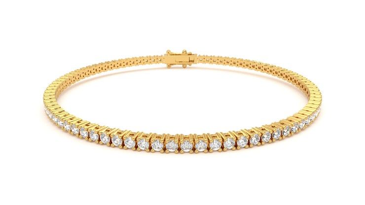 Taylor & Hart Juniper 3.00ct Tennis Bracelet Jewellery 360 degree image 1