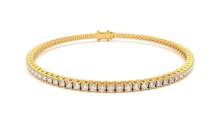 Taylor & Hart Juniper 3.00ct Tennis Bracelet Jewellery 360 degree image 2