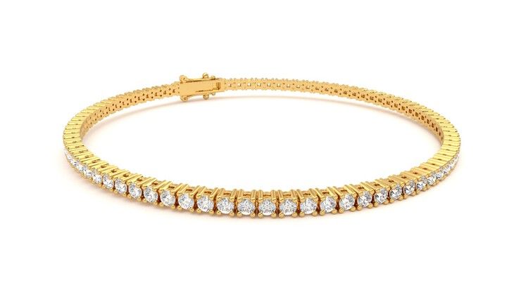 Taylor & Hart Juniper 3.00ct Tennis Bracelet Jewellery 360 degree image 5