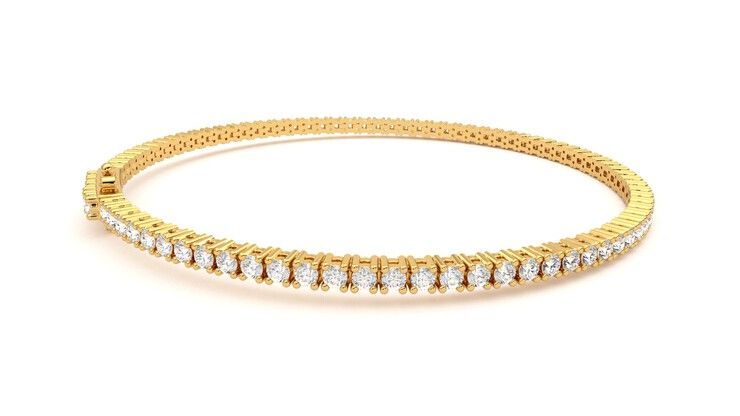 Taylor & Hart Juniper 3.00ct Tennis Bracelet Jewellery 360 degree image 11