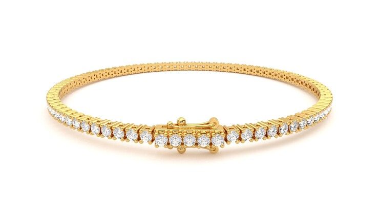 Taylor & Hart Juniper 3.00ct Tennis Bracelet Jewellery 360 degree image 15