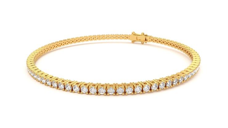 Taylor & Hart Juniper 3.00ct Tennis Bracelet Jewellery 360 degree image 25