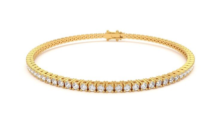 Taylor & Hart Juniper 3.00ct Tennis Bracelet Jewellery 360 degree image 28