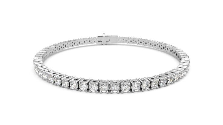 Taylor & Hart Juniper 4.00ct Tennis Bracelet Jewellery 360 degree image 2