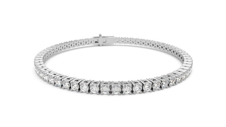 Taylor & Hart Juniper 4.00ct Tennis Bracelet Jewellery 360 degree image 3