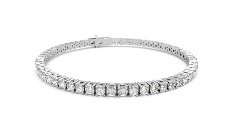 Taylor & Hart Juniper 4.00ct Tennis Bracelet Jewellery 360 degree image 4