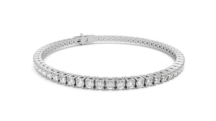 Taylor & Hart Juniper 4.00ct Tennis Bracelet Jewellery 360 degree image 5
