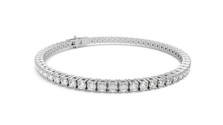 Taylor & Hart Juniper 4.00ct Tennis Bracelet Jewellery 360 degree image 6