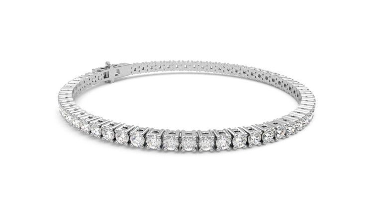 Taylor & Hart Juniper 4.00ct Tennis Bracelet Jewellery 360 degree image 7