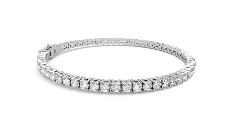 Taylor & Hart Juniper 4.00ct Tennis Bracelet Jewellery 360 degree image 9