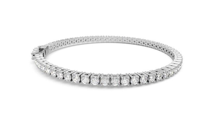 Taylor & Hart Juniper 4.00ct Tennis Bracelet Jewellery 360 degree image 10