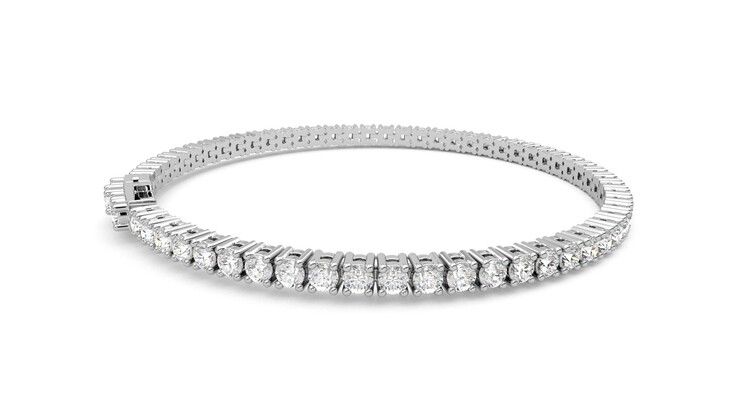 Taylor & Hart Juniper 4.00ct Tennis Bracelet Jewellery 360 degree image 11