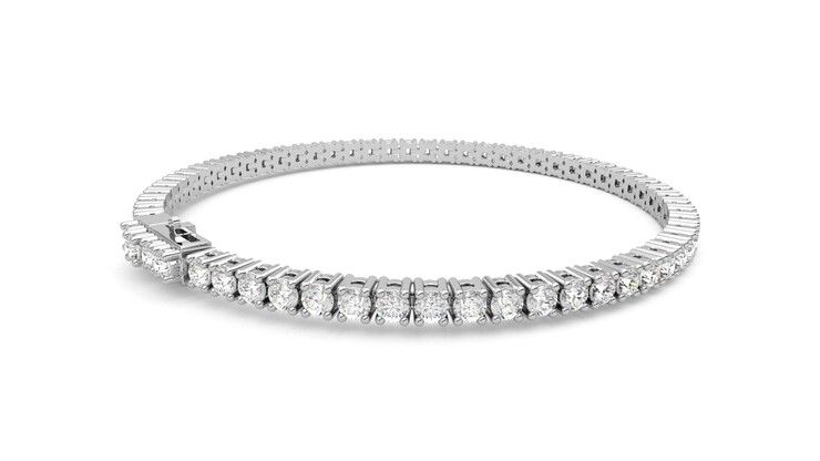 Taylor & Hart Juniper 4.00ct Tennis Bracelet Jewellery 360 degree image 12