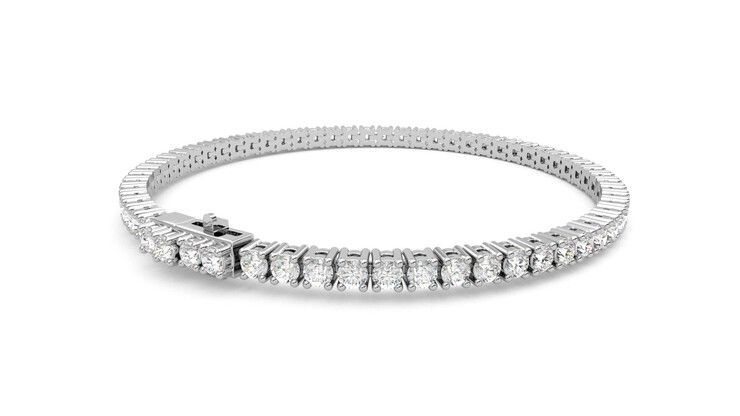 Taylor & Hart Juniper 4.00ct Tennis Bracelet Jewellery 360 degree image 13
