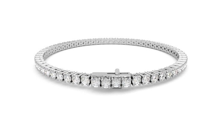Taylor & Hart Juniper 4.00ct Tennis Bracelet Jewellery 360 degree image 15