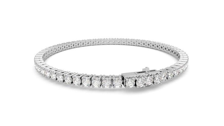 Taylor & Hart Juniper 4.00ct Tennis Bracelet Jewellery 360 degree image 16