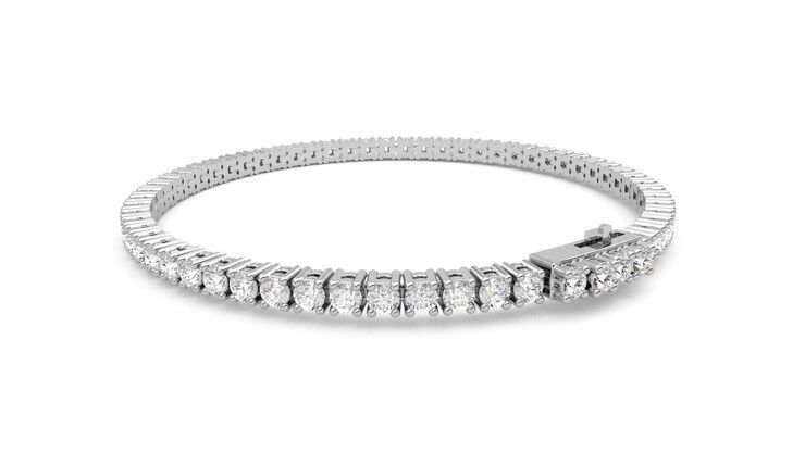 Taylor & Hart Juniper 4.00ct Tennis Bracelet Jewellery 360 degree image 17