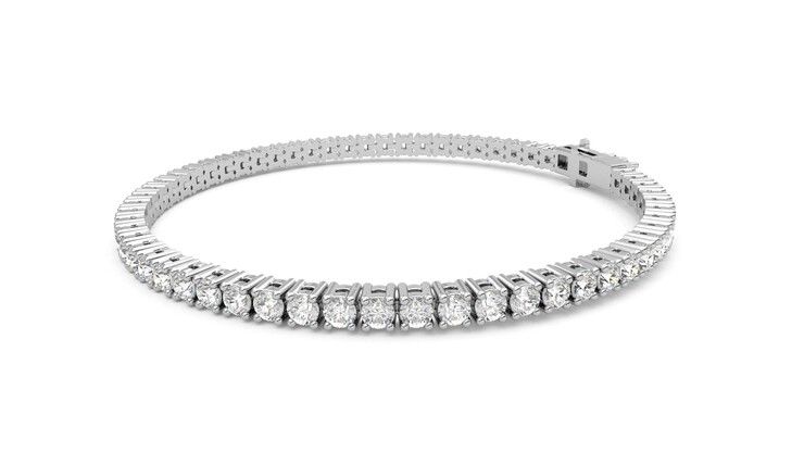 Taylor & Hart Juniper 4.00ct Tennis Bracelet Jewellery 360 degree image 22