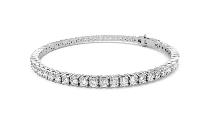 Taylor & Hart Juniper 4.00ct Tennis Bracelet Jewellery 360 degree image 23
