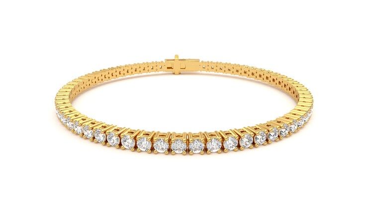 Taylor & Hart Juniper 4.00ct Tennis Bracelet Jewellery 360 degree image 1
