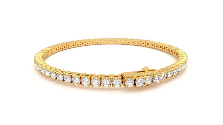 Taylor & Hart Juniper 4.00ct Tennis Bracelet Jewellery 360 degree image 16