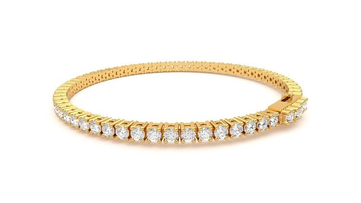 Taylor & Hart Juniper 4.00ct Tennis Bracelet Jewellery 360 degree image 18