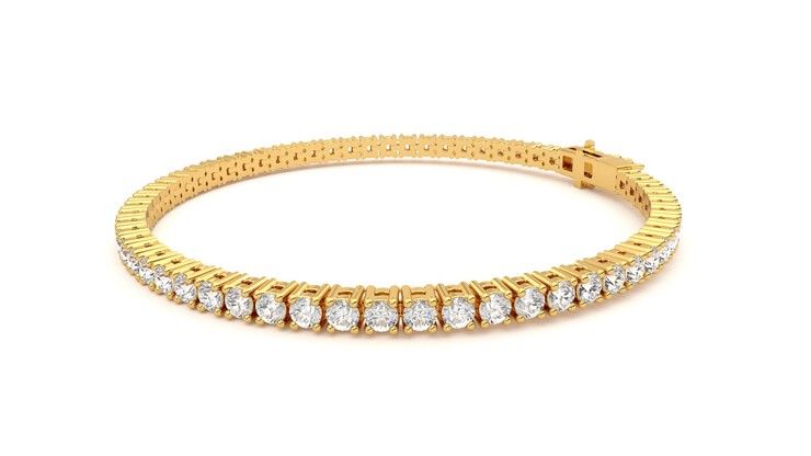 Taylor & Hart Juniper 4.00ct Tennis Bracelet Jewellery 360 degree image 22