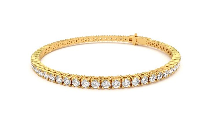 Taylor & Hart Juniper 4.00ct Tennis Bracelet Jewellery 360 degree image 24