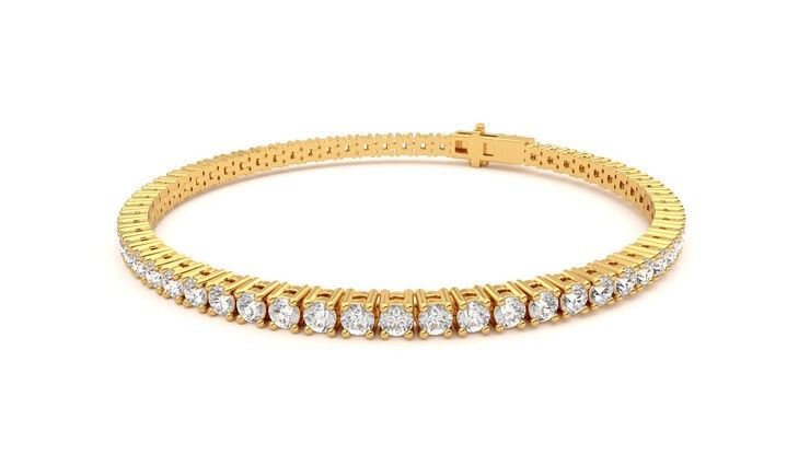 Taylor & Hart Juniper 4.00ct Tennis Bracelet Jewellery 360 degree image 25