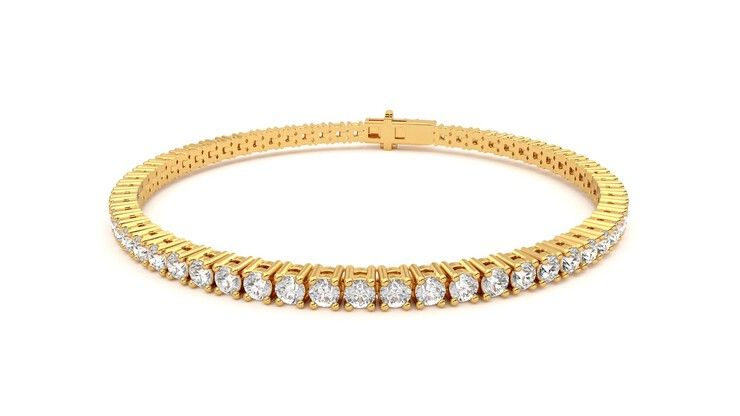 Taylor & Hart Juniper 4.00ct Tennis Bracelet Jewellery 360 degree image 27