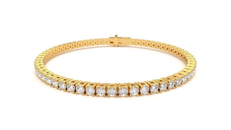 Taylor & Hart Juniper 4.00ct Tennis Bracelet Jewellery 360 degree image 28