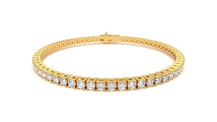 Taylor & Hart Juniper 4.00ct Tennis Bracelet Jewellery 360 degree image 29