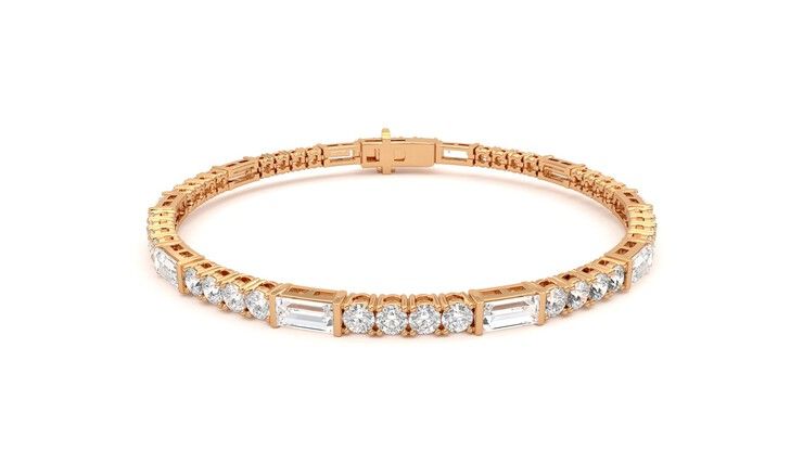 Taylor & Hart Serrienne 5.00ct Tennis Bracelet Jewellery 360 degree image 1