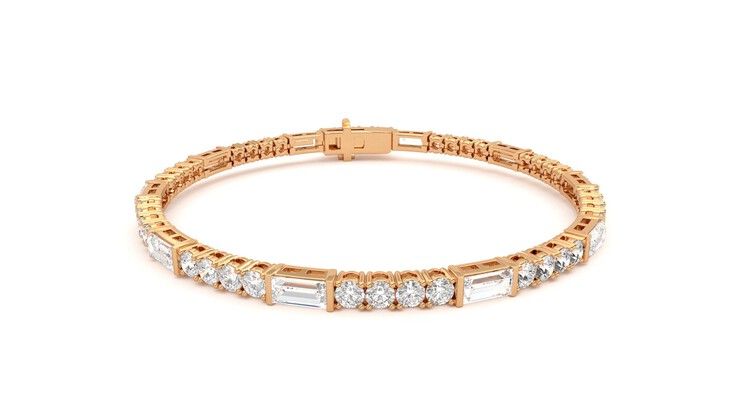 Taylor & Hart Serrienne 5.00ct Tennis Bracelet Jewellery 360 degree image 2