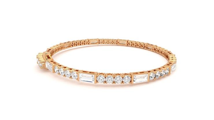 Taylor & Hart Serrienne 5.00ct Tennis Bracelet Jewellery 360 degree image 11