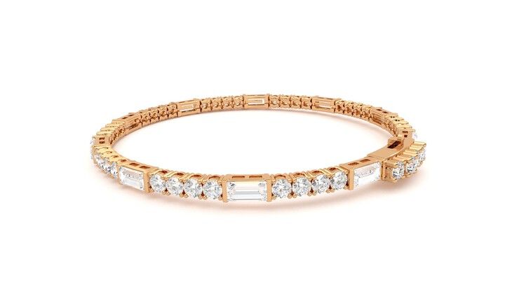 Taylor & Hart Serrienne 5.00ct Tennis Bracelet Jewellery 360 degree image 18