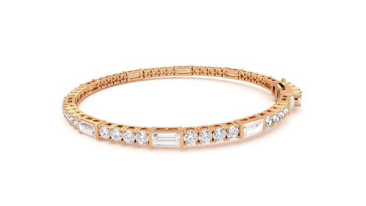 Taylor & Hart Serrienne 5.00ct Tennis Bracelet Jewellery 360 degree image 20