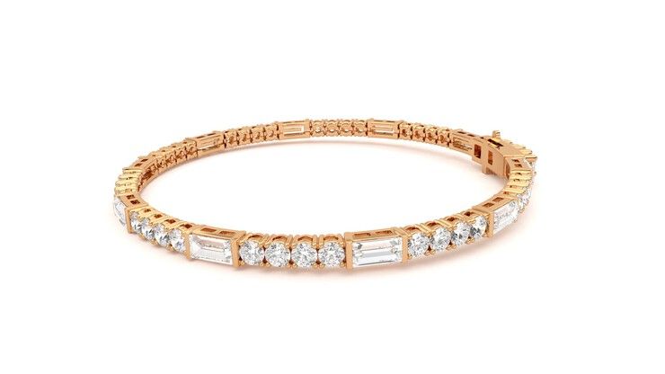 Taylor & Hart Serrienne 5.00ct Tennis Bracelet Jewellery 360 degree image 21