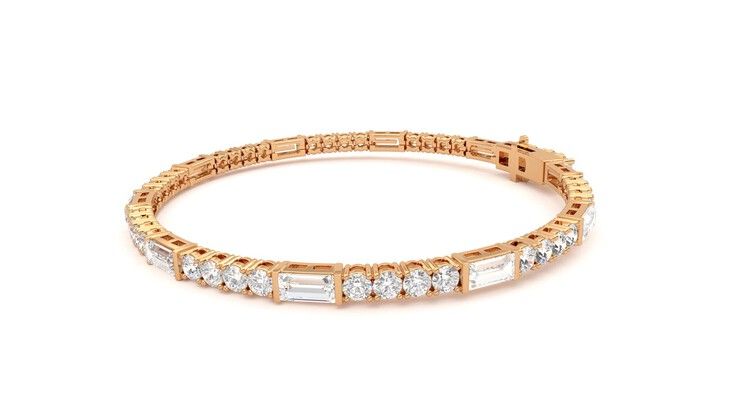 Taylor & Hart Serrienne 5.00ct Tennis Bracelet Jewellery 360 degree image 22