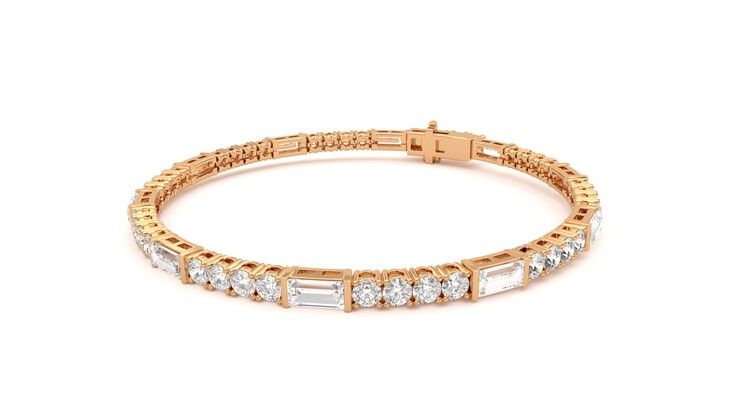Taylor & Hart Serrienne 5.00ct Tennis Bracelet Jewellery 360 degree image 25