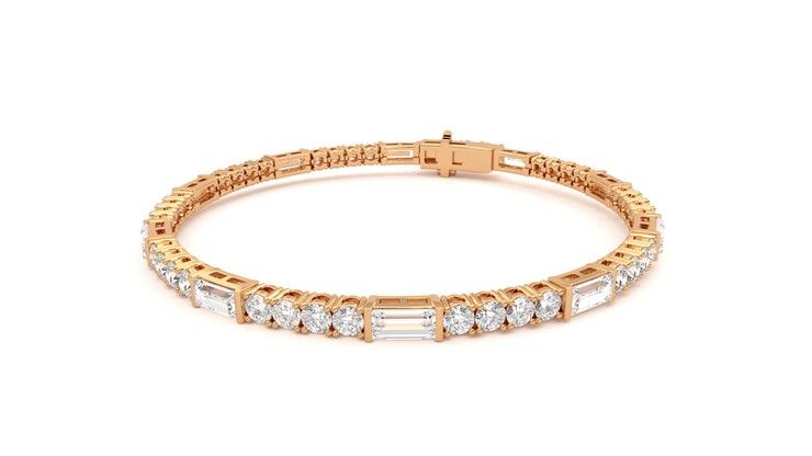 Taylor & Hart Serrienne 5.00ct Tennis Bracelet Jewellery 360 degree image 26