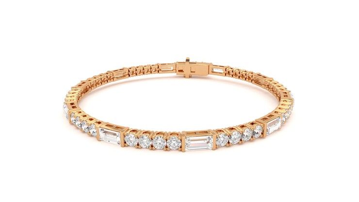 Taylor & Hart Serrienne 5.00ct Tennis Bracelet Jewellery 360 degree image 27
