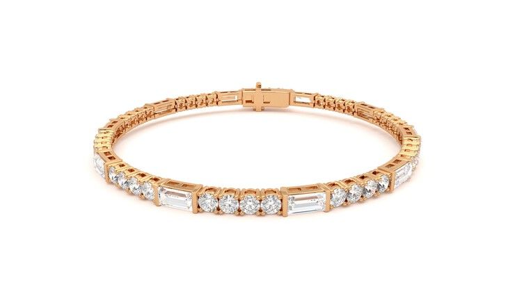 Taylor & Hart Serrienne 5.00ct Tennis Bracelet Jewellery 360 degree image 28