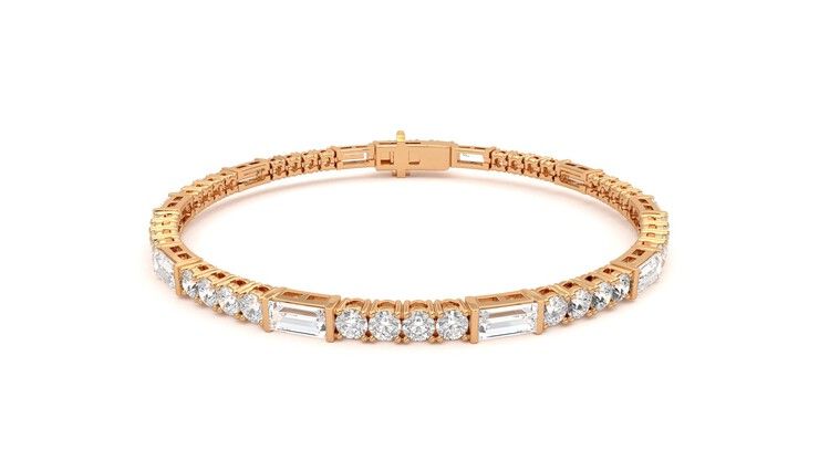 Taylor & Hart Serrienne 5.00ct Tennis Bracelet Jewellery 360 degree image 29