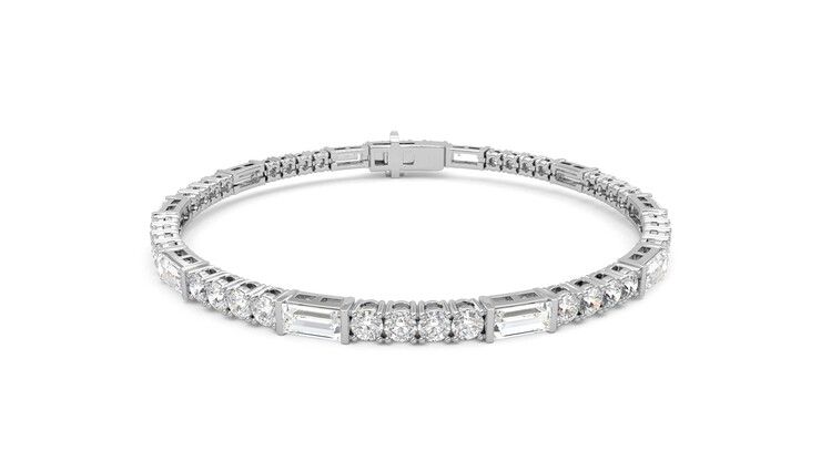 Taylor & Hart Serrienne 5.00ct Tennis Bracelet Jewellery 360 degree image 1