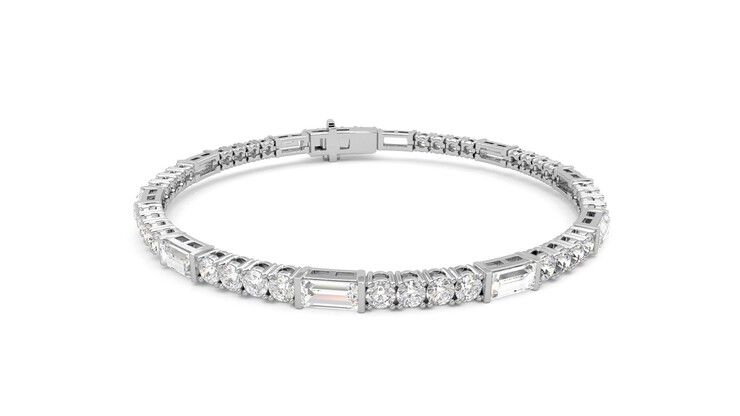 Taylor & Hart Serrienne 5.00ct Tennis Bracelet Jewellery 360 degree image 3
