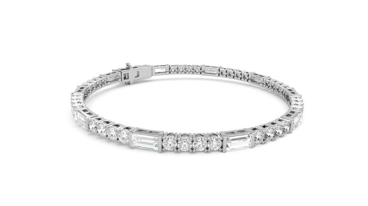 Taylor & Hart Serrienne 5.00ct Tennis Bracelet Jewellery 360 degree image 6