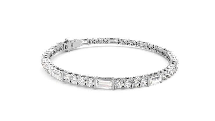 Taylor & Hart Serrienne 5.00ct Tennis Bracelet Jewellery 360 degree image 7
