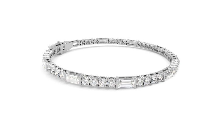 Taylor & Hart Serrienne 5.00ct Tennis Bracelet Jewellery 360 degree image 8